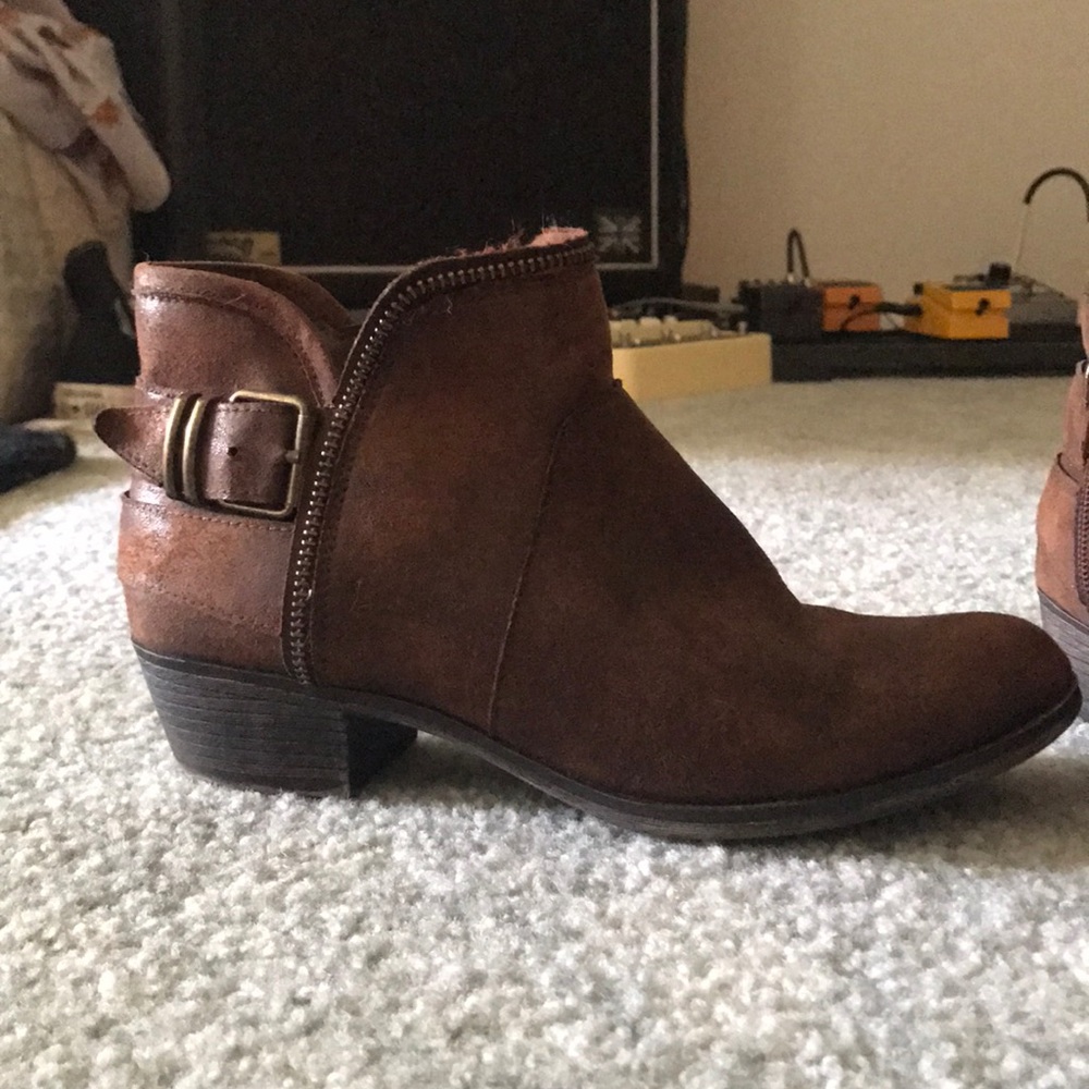 Brown booties